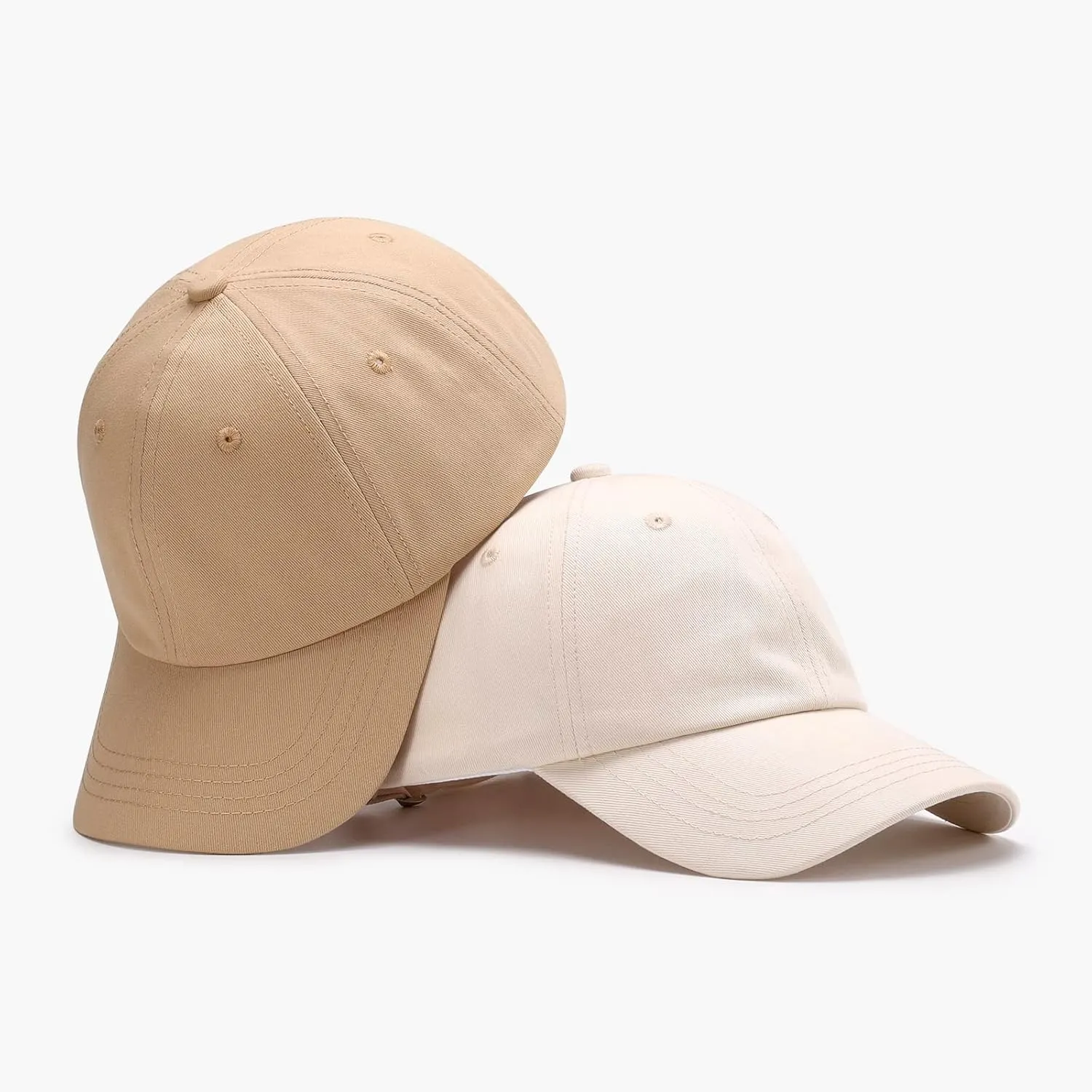Quanhaigou Low Profile Baseball Cap for Men Women - Cotton Dad Hat-Classic Adjustable Unconstructed Plain Hat