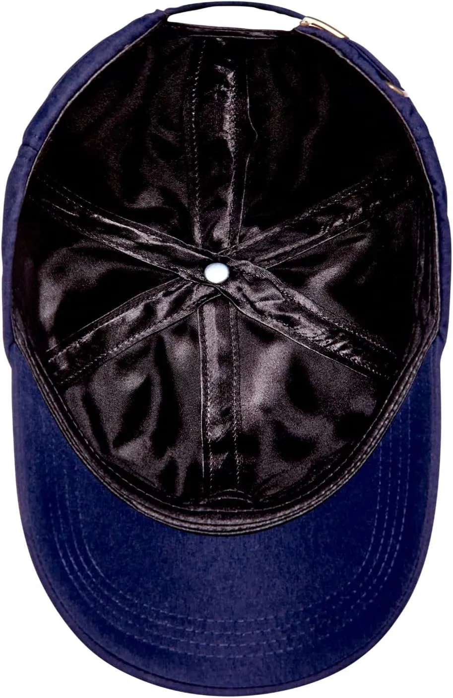 Red by Kiss Satin-Lined Baseball Cap, Comfortable Fit Adjustable Hat, Hair Protection Unique Designs