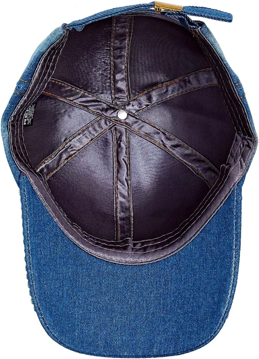 Red by Kiss Satin-Lined Baseball Cap, Comfortable Fit Adjustable Hat, Hair Protection Unique Designs