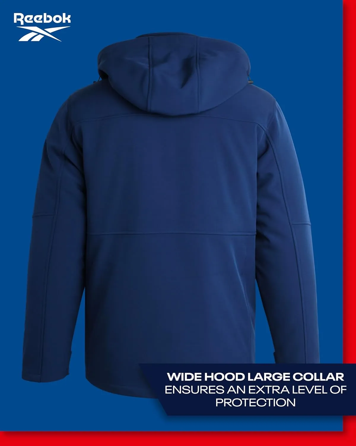 Reebok Men's Winter Coat ?CSoftshell Jacket with Removable Puffer Coat ?C System Ski Jacket for Men (M-XXL)