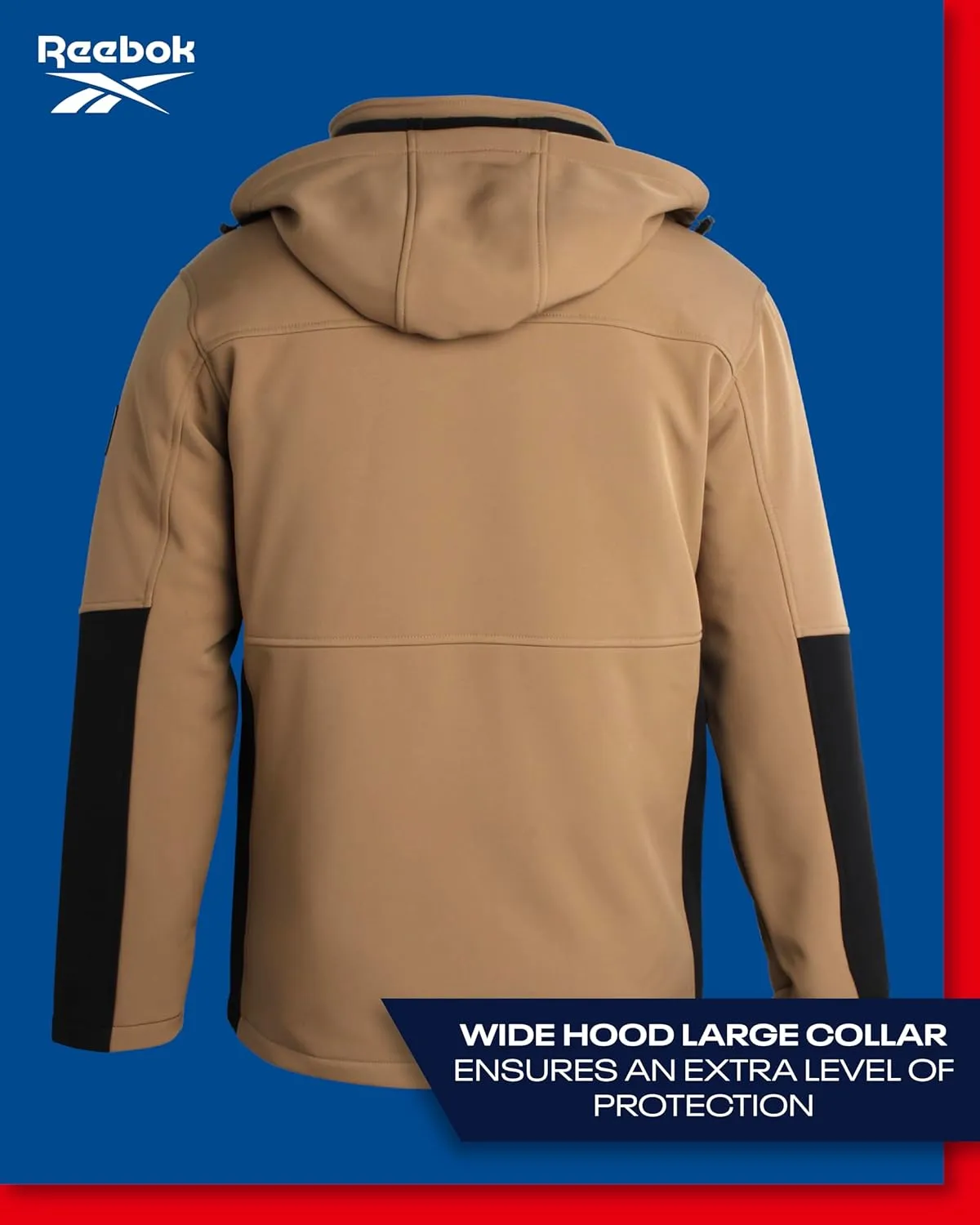 Reebok Men's Winter Coat ?CSoftshell Jacket with Removable Puffer Coat ?C System Ski Jacket for Men (M-XXL)