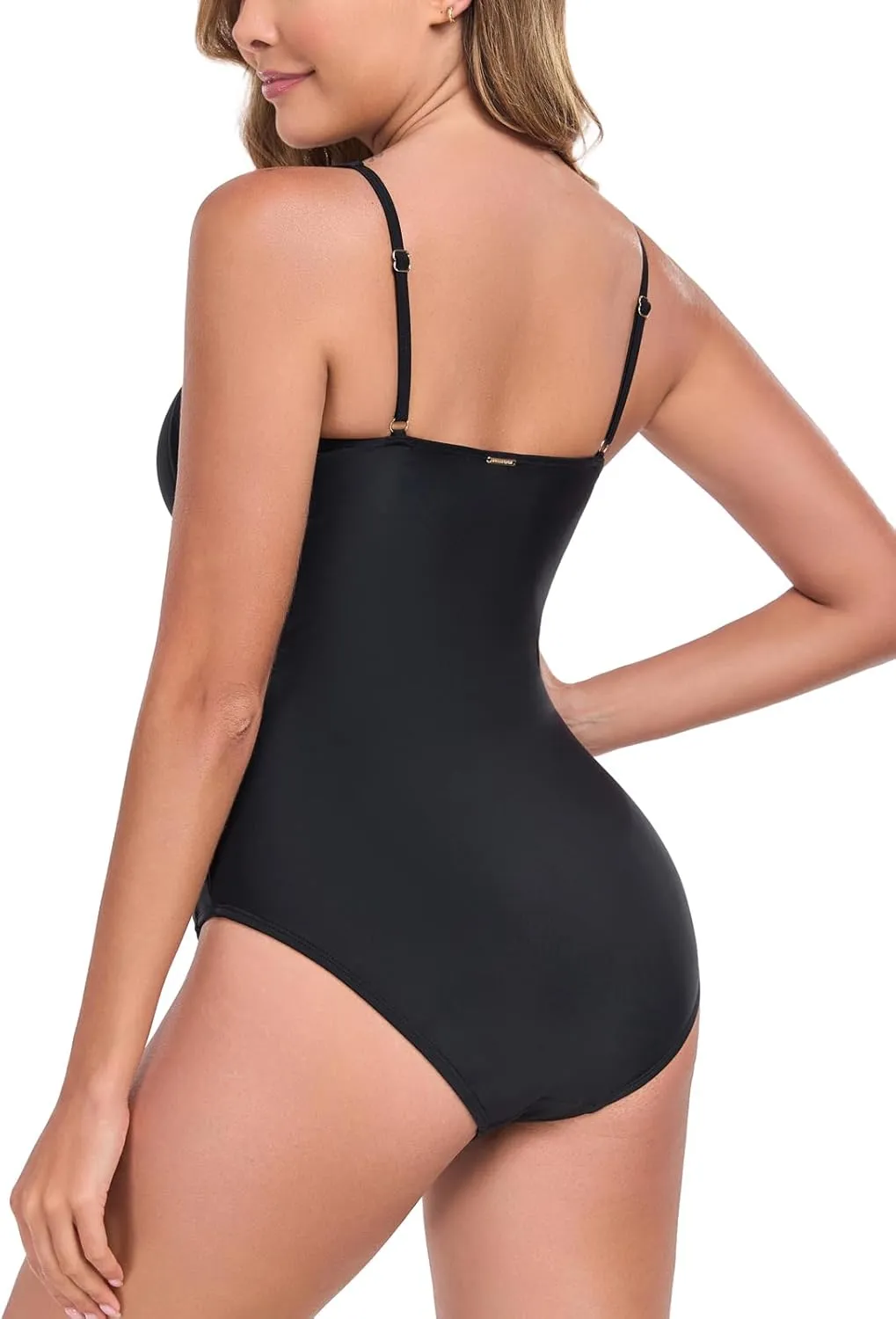 RELLECIGA Womens Tummy Control One Piece Swimsuits Slimming Molded Cup Push Up Bathing Suit