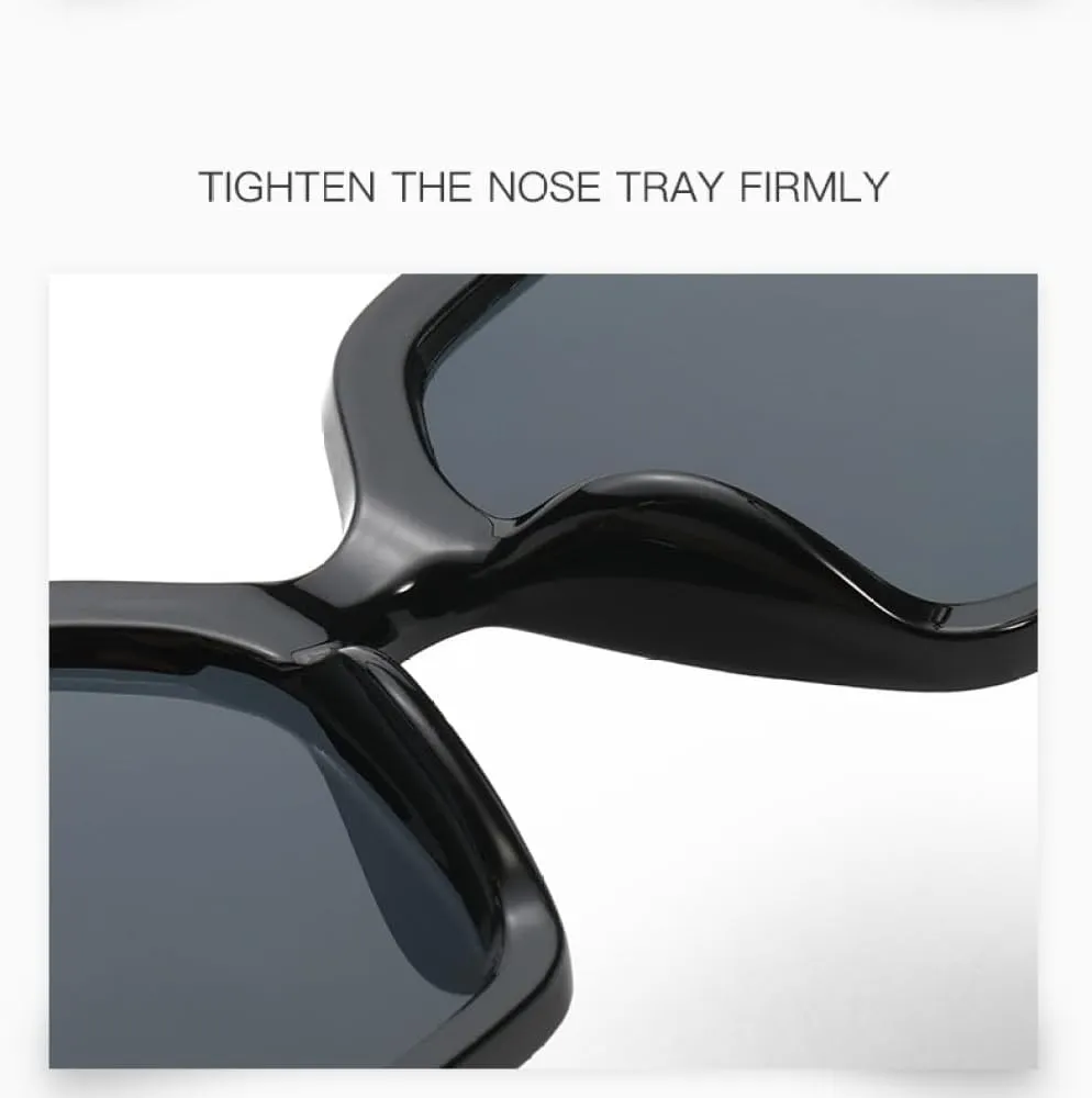 Retro Large Frame Sunglasses Male Chain Leg Fashion Accessories Sun Glasses Female