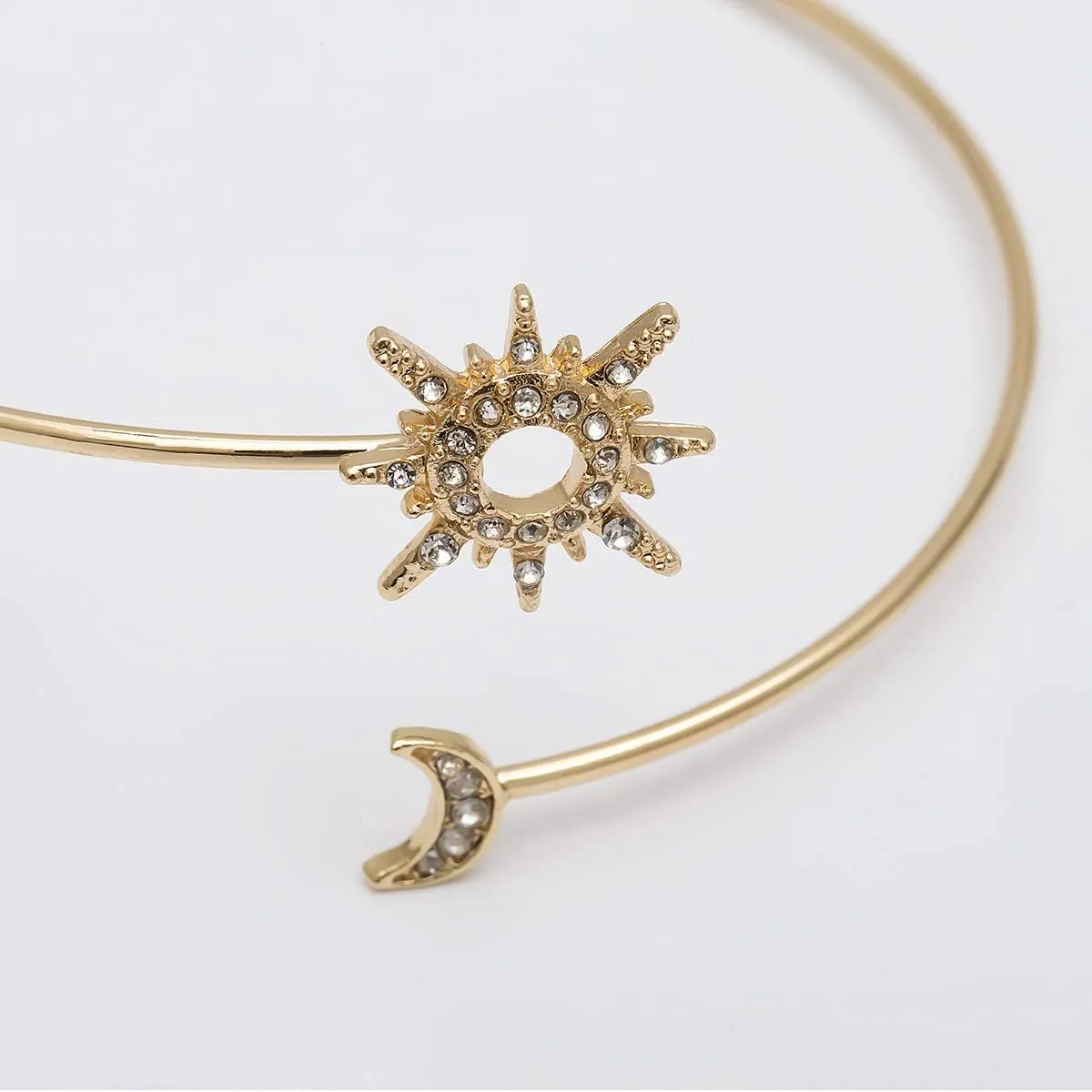SANDOO Minimalist Gold Arm Bracelet - Layered Armband Armlet Jewelry