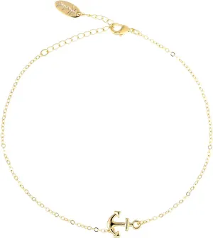 S.J JEWELRY Friendship Gift Handmade Dainty Anklet 14K Gold Plated/Silver Plated Star Lucky Beads Lace Chain Adjustable Foot Chain for Womens