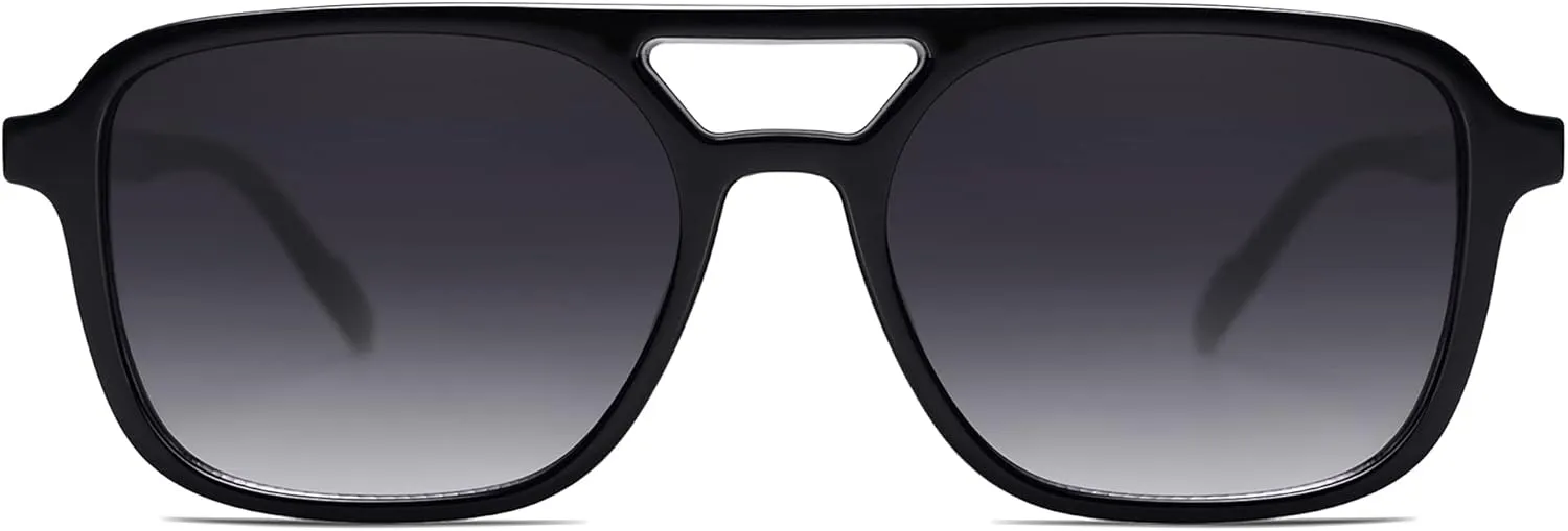 SOJOS Retro Aviator Sunglasses for Women Men,Trendy Rectangle Womens Mens Shades Sun Glasses SJ2202