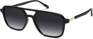SOJOS Retro Aviator Sunglasses for Women Men,Trendy Rectangle Womens Mens Shades Sun Glasses SJ2202