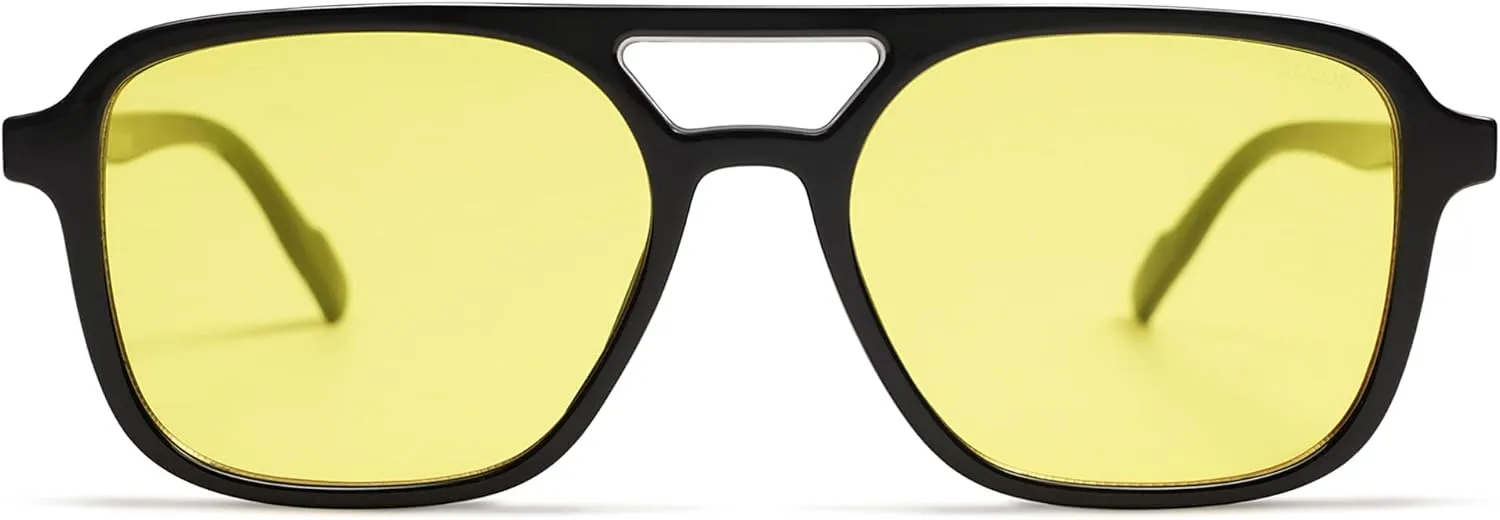 SOJOS Retro Aviator Sunglasses for Women Men,Trendy Rectangle Womens Mens Shades Sun Glasses SJ2202