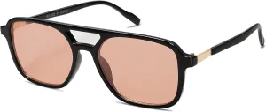 SOJOS Retro Aviator Sunglasses for Women Men,Trendy Rectangle Womens Mens Shades Sun Glasses SJ2202