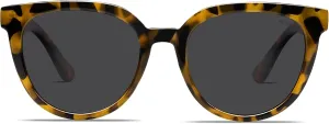 SOJOS Trendy Cat Eye Round Polarized Sunglasses for Women Fashion UV Protection Sunnies Sunglasses SJ2175