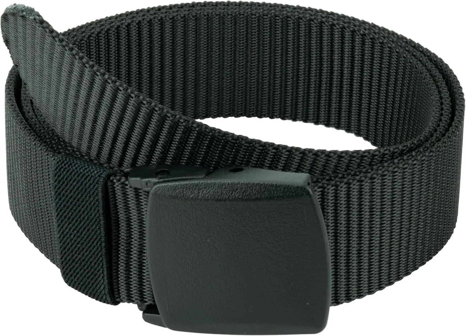 Tactical Nylon Belts for Men, Work Belt Adjustable Slide Plastic Buckle Web Canvas Belt for Outdoor, Airport friendly
