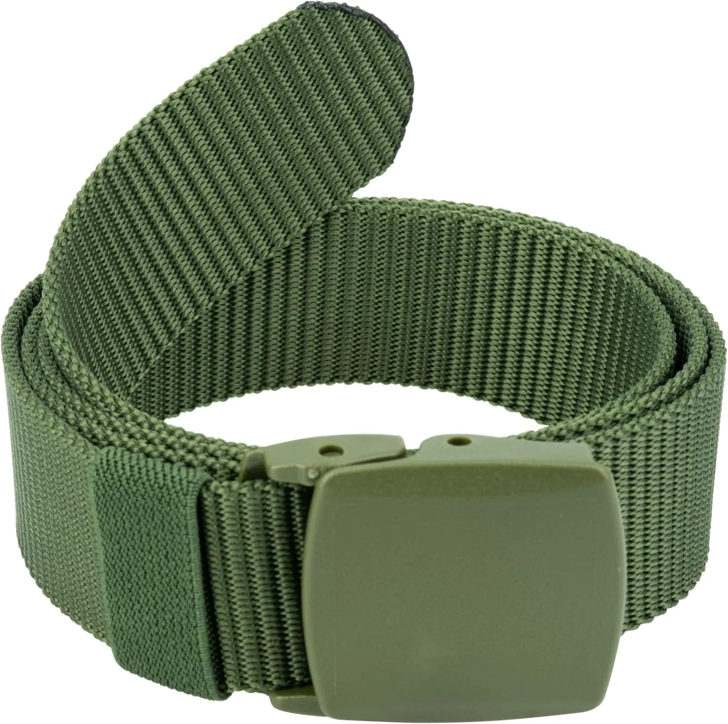 Tactical Nylon Belts for Men, Work Belt Adjustable Slide Plastic Buckle Web Canvas Belt for Outdoor, Airport friendly