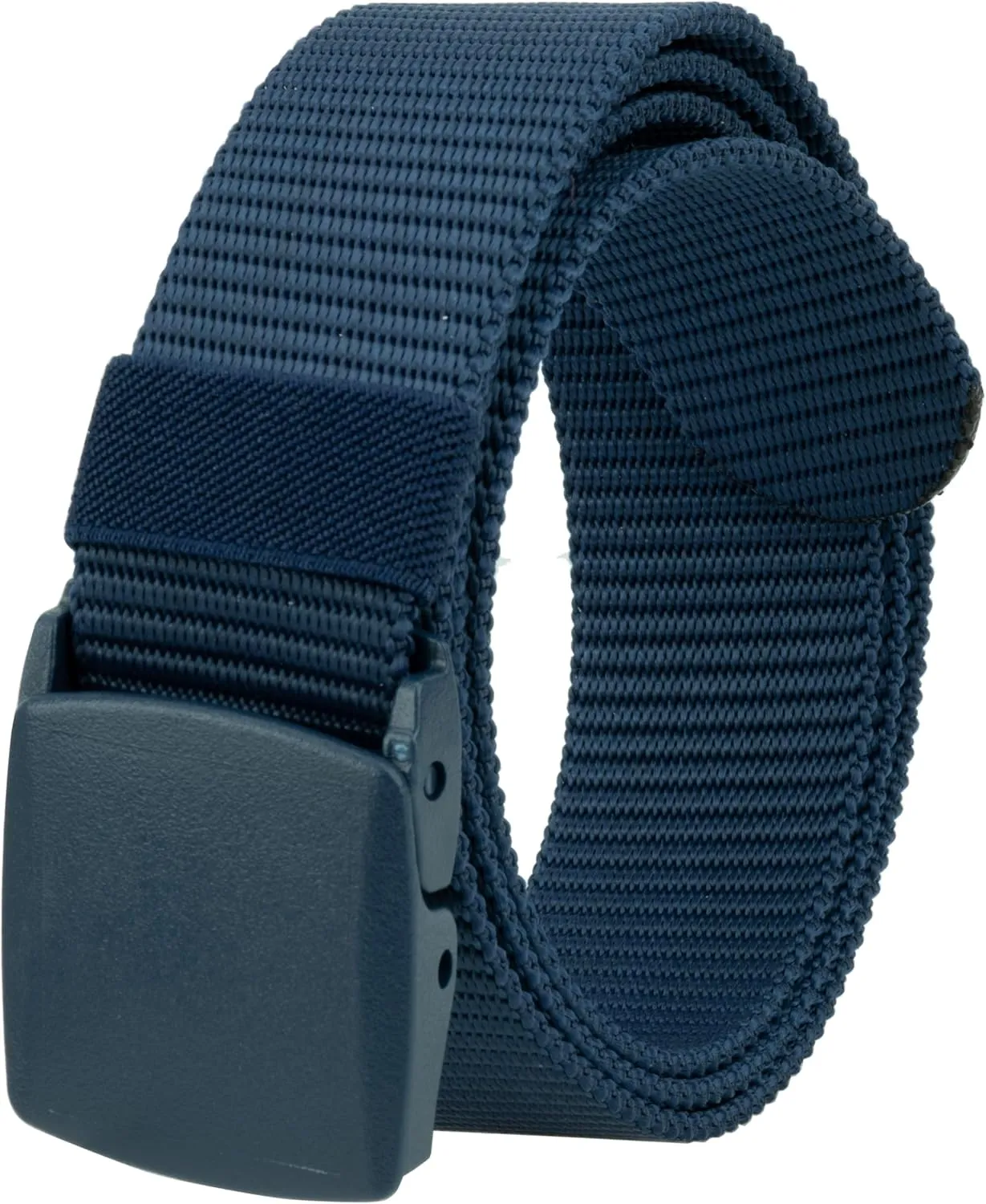 Tactical Nylon Belts for Men, Work Belt Adjustable Slide Plastic Buckle Web Canvas Belt for Outdoor, Airport friendly