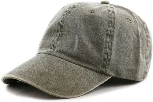 The Hat Depot 100% Cotton Pigment Dyed Low Profile Dad Hat Six Panel Cap