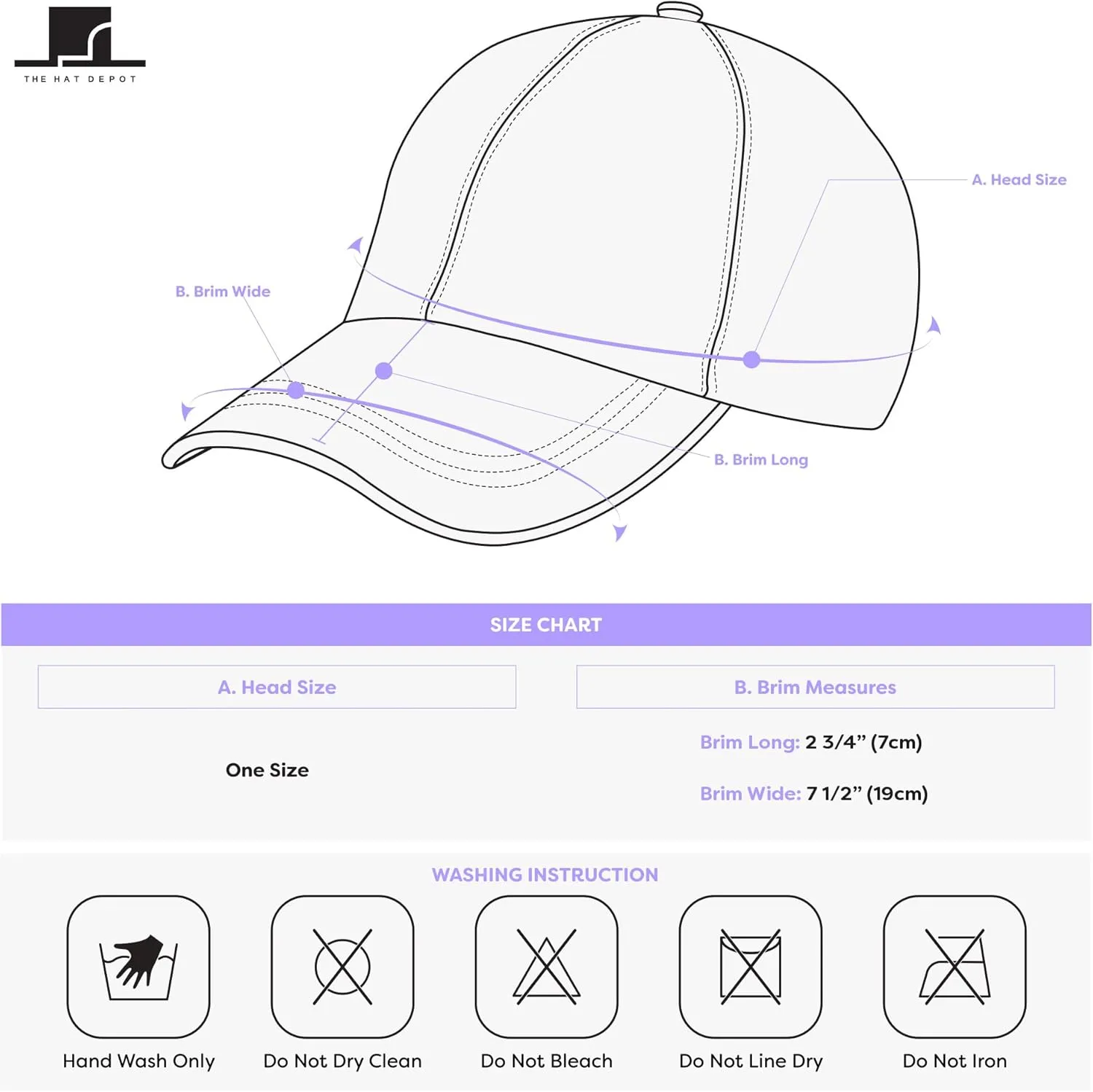 The Hat Depot 100% Cotton Pigment Dyed Low Profile Dad Hat Six Panel Cap