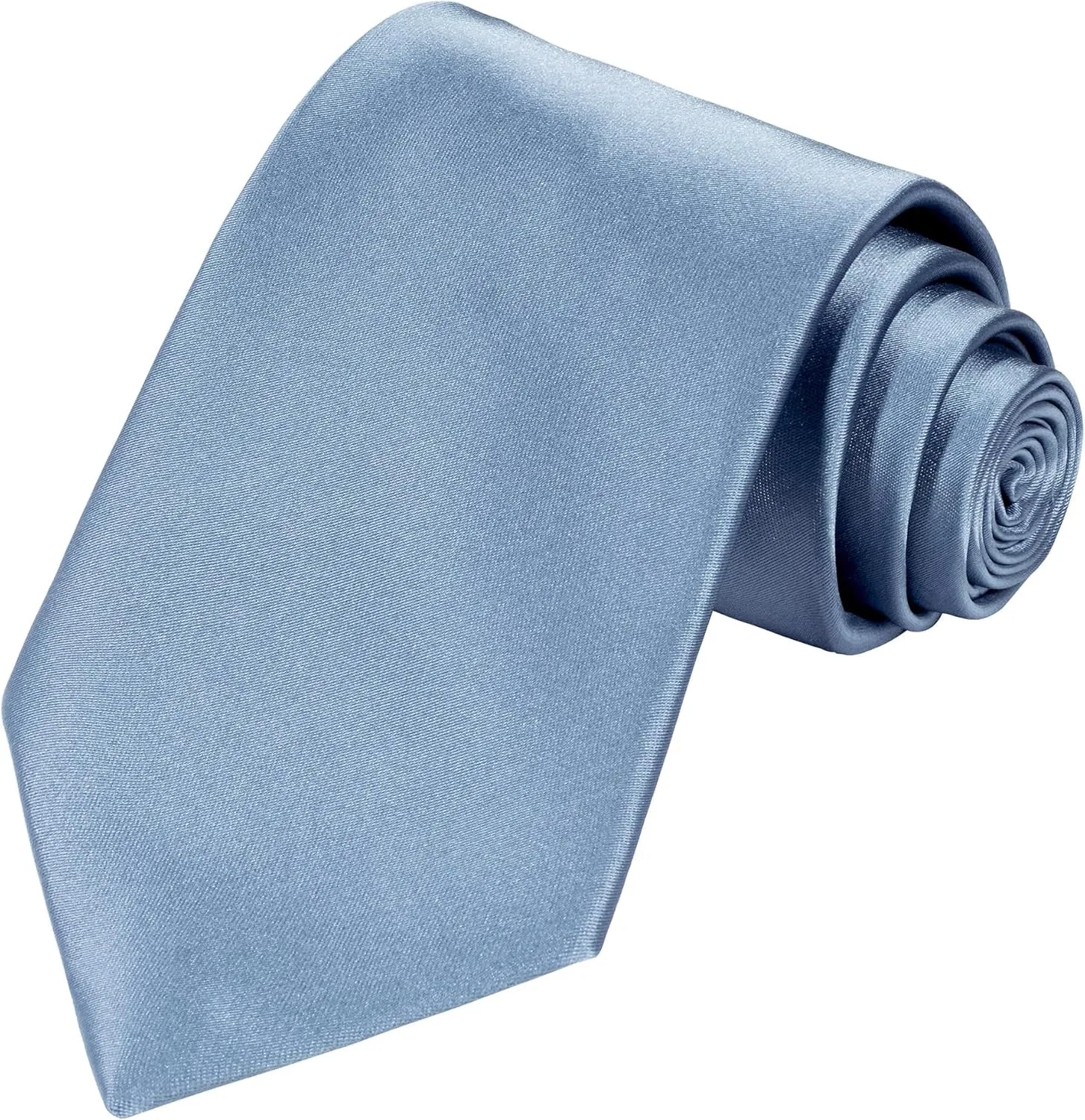 TIE G Solid Satin Woven dyed Color Formal Necktie and Pocket Square Sets in Gift Box
