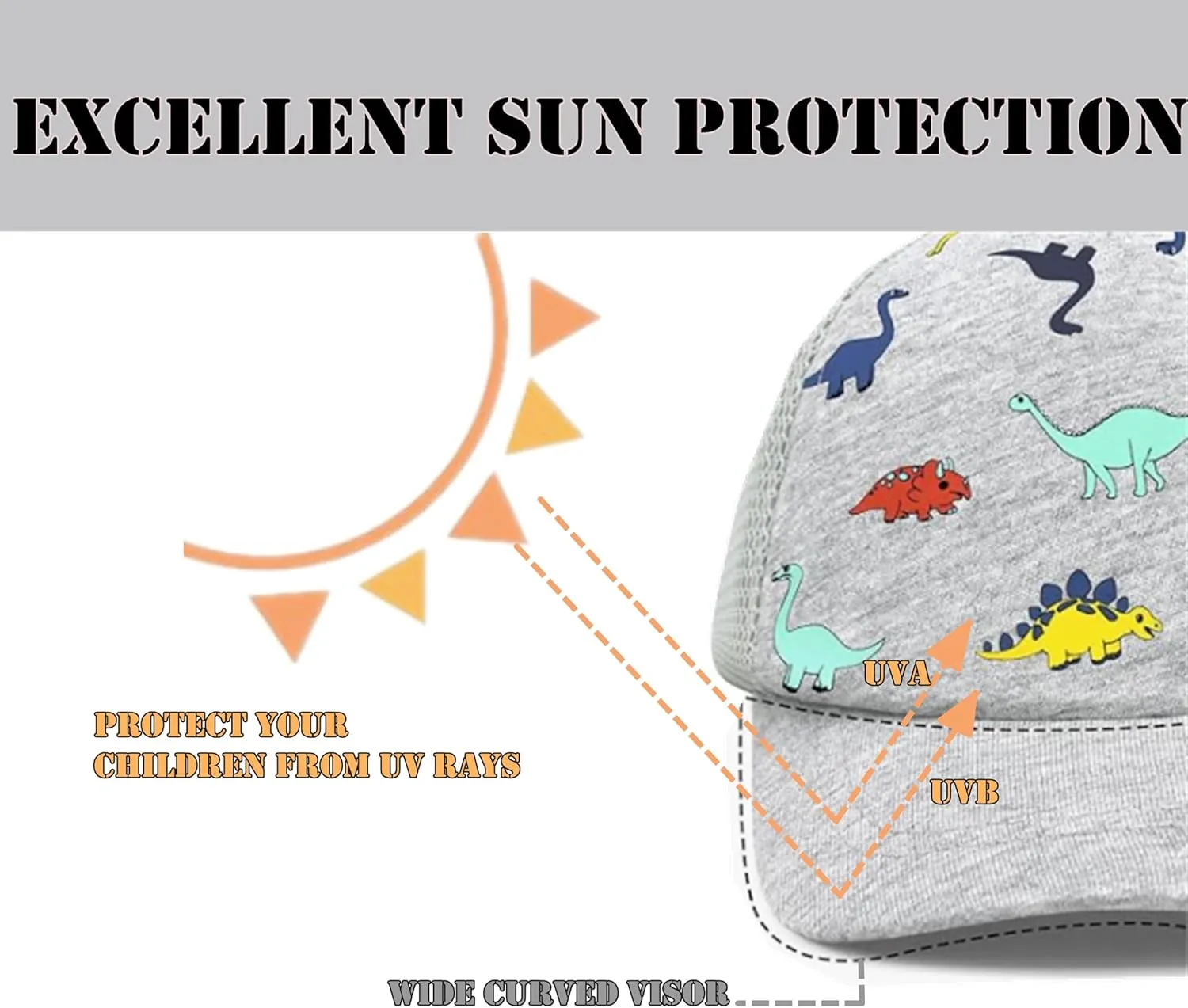 Toddle Baseball Caps Baby Girl Baseball Hats Baby Boy Caps Toddler Girl Sun Hats for Summer Adjustable Size for 6M-5Y