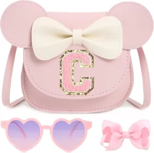 Toddler Purse for Girls Birthday Gift, Little Girls Purse Kids Wallet Mouse Crossbody Bag Gift Set