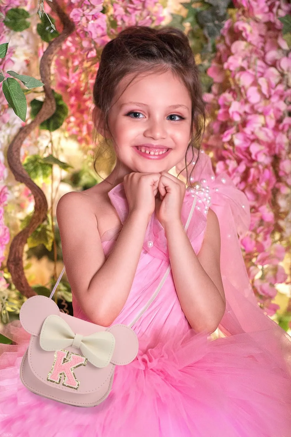Toddler Purse for Girls Birthday Gift, Little Girls Purse Kids Wallet Mouse Crossbody Bag Gift Set