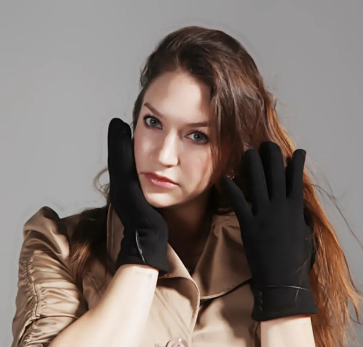 Tomily Womens Touch Screen Phone Fleece Windproof Gloves Winter Warm Wear