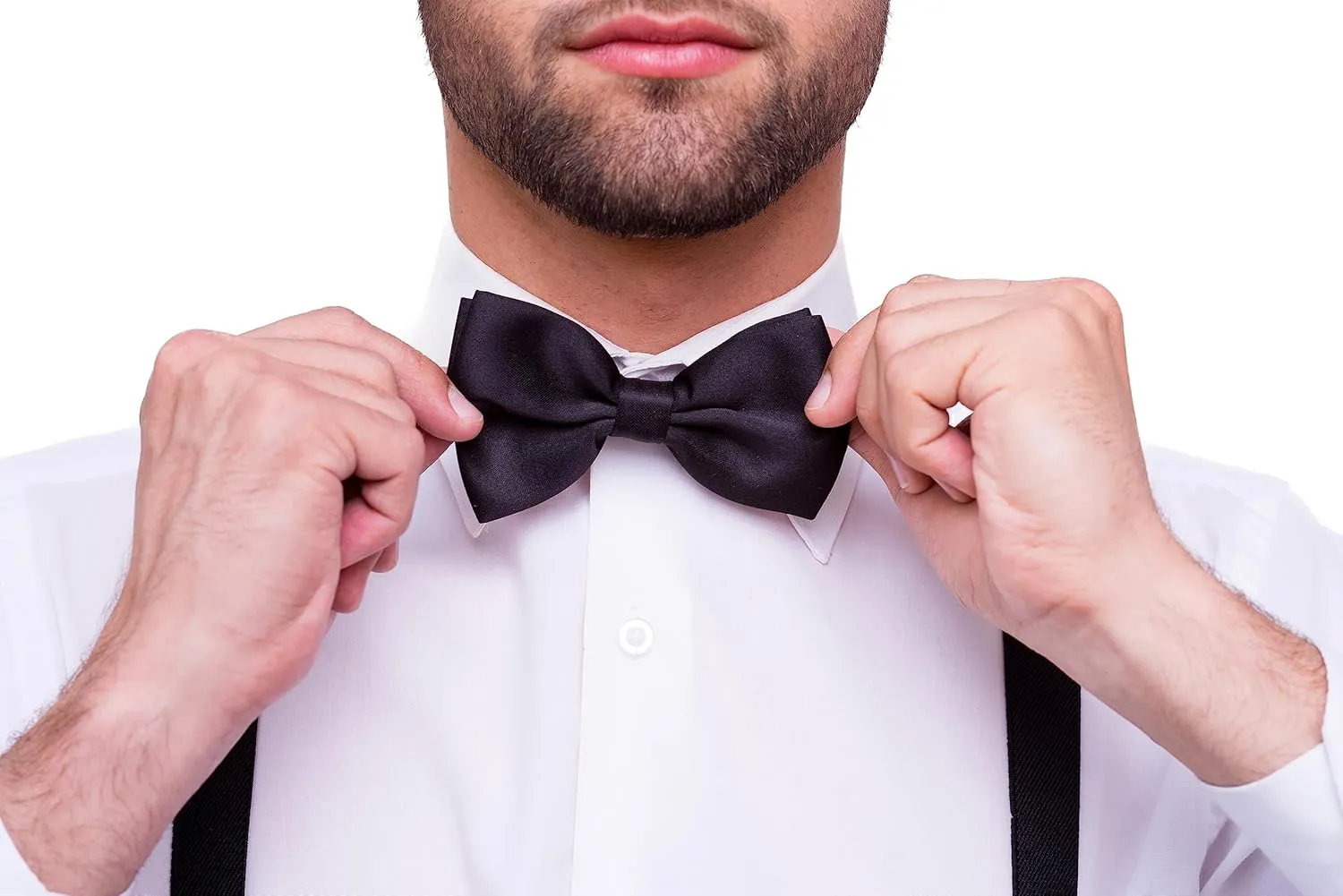trilece Bow Ties for Men - Men's Solid Pretied Bowties for Formal Wear - Adjustable Bow Tie - Bow ties for Woman