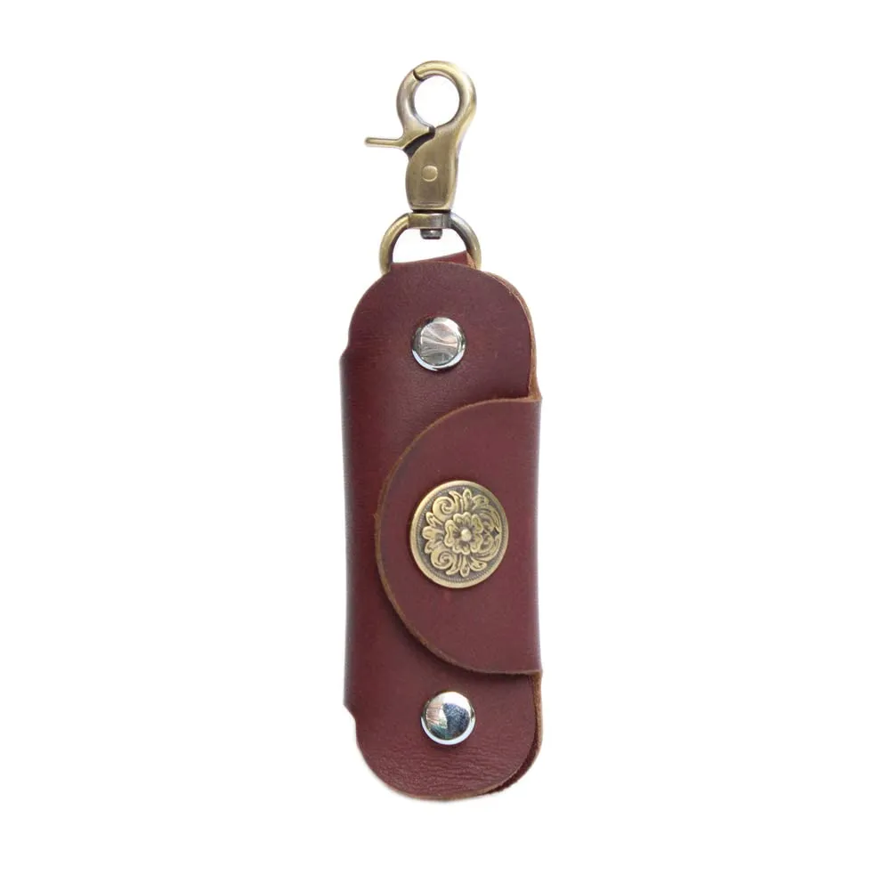 Upgraded Minimalist Leather Key Case Securely Prevents Falling Off Key Holder Key Organizer