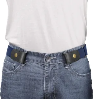 WERFORU No Buckle Show Belt for Men Buckle Free Stretch Belt for Jeans Pants 1.38 Inches Wide Father's Day Gift
