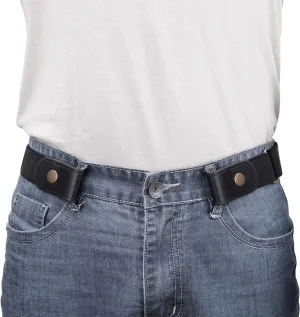 WERFORU No Buckle Show Belt for Men Buckle Free Stretch Belt for Jeans Pants 1.38 Inches Wide Father's Day Gift