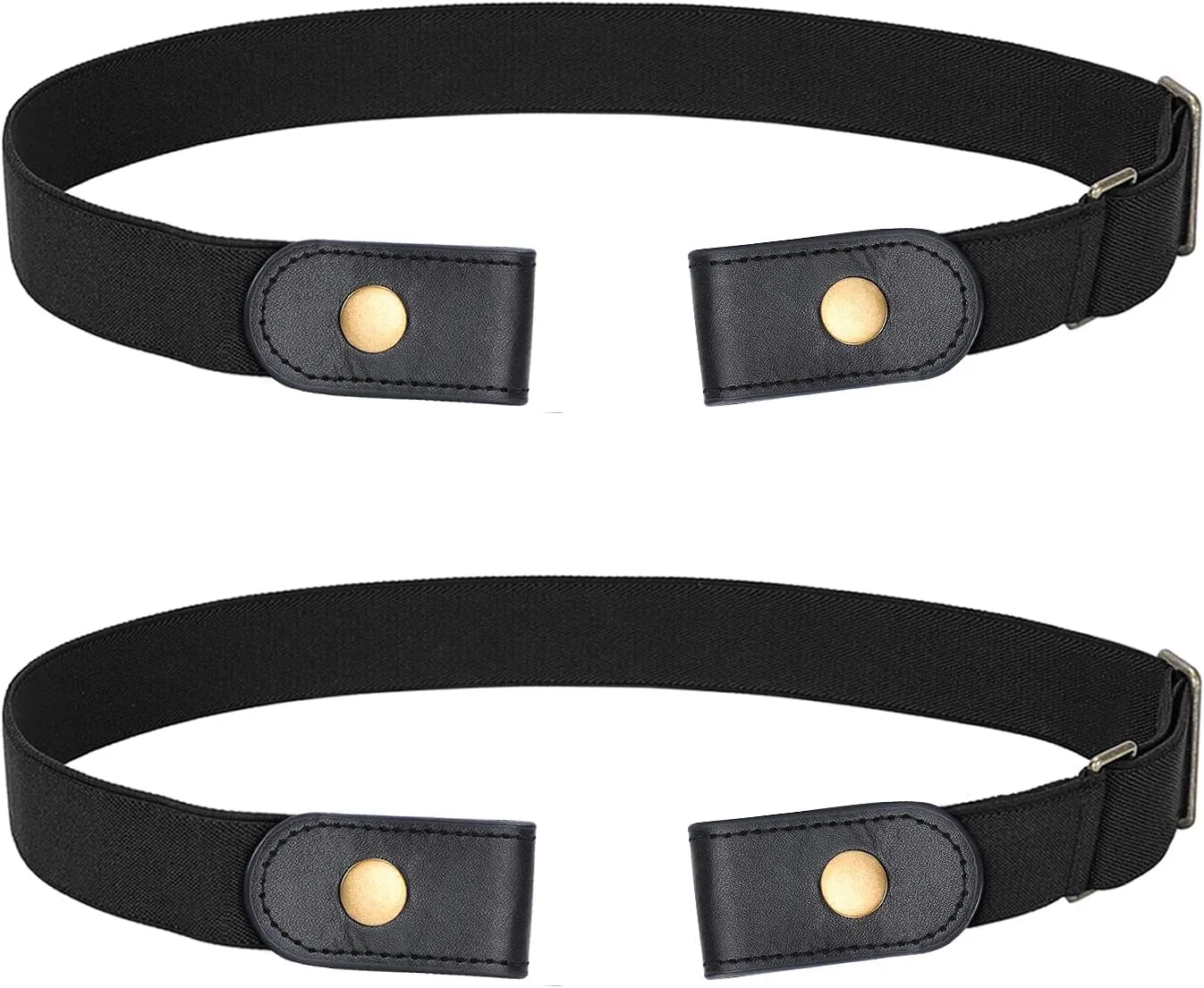 WERFORU No Buckle Show Belt for Men Buckle Free Stretch Belt for Jeans Pants 1.38 Inches Wide Father's Day Gift