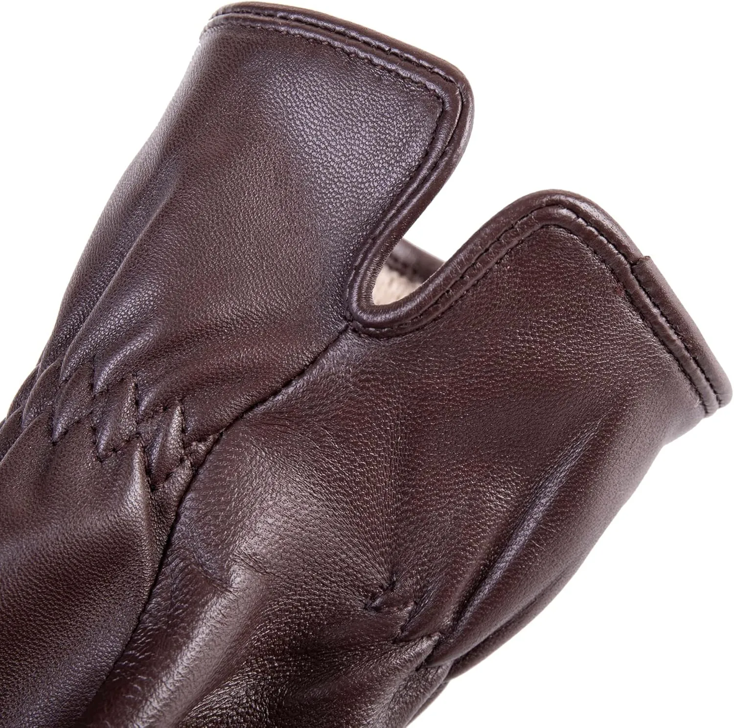 Winter Womens Fashion Leather Gloves Warm Cashmere Lining Touchscreen Texting Windproof Driving Gloves