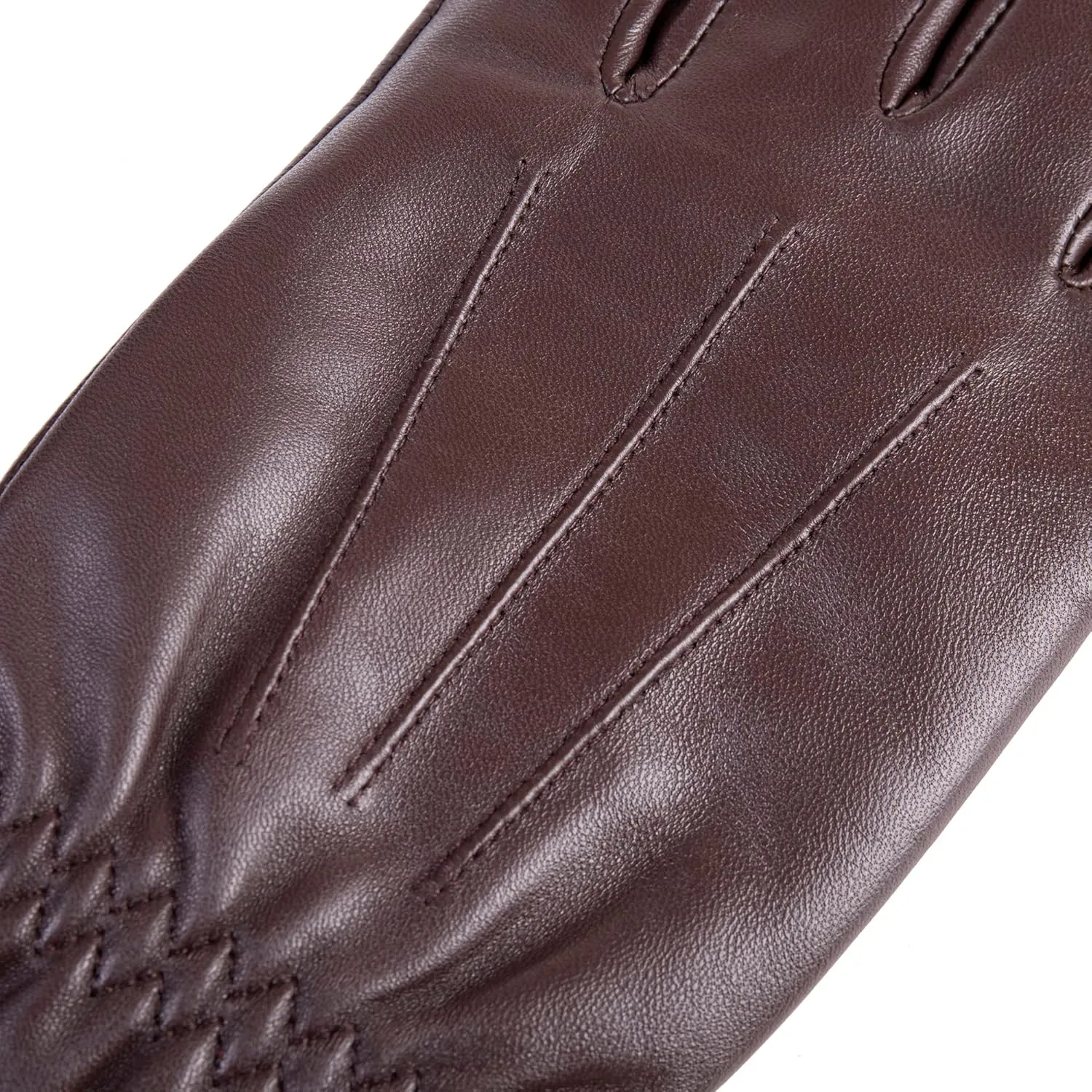 Winter Womens Fashion Leather Gloves Warm Cashmere Lining Touchscreen Texting Windproof Driving Gloves