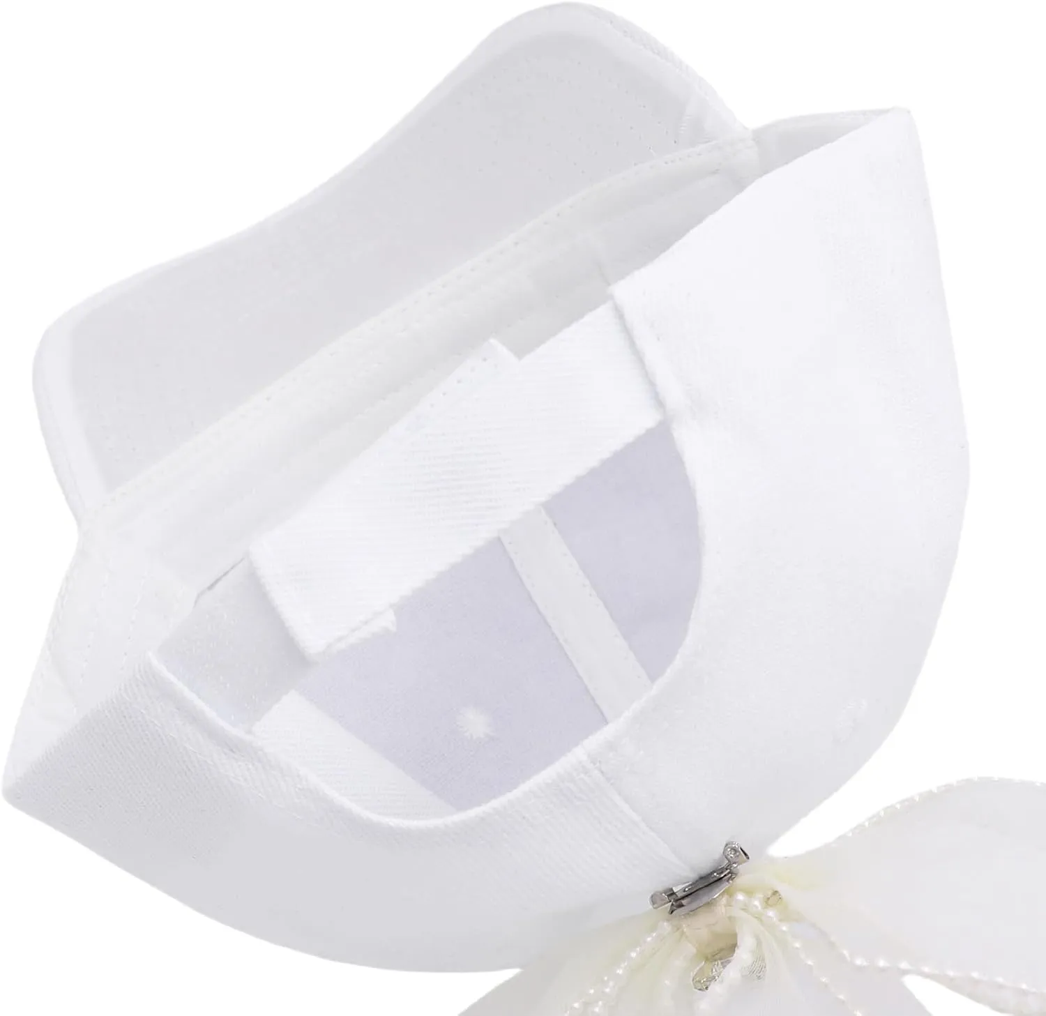 Women Satin Bow-Tie Baseball Cap Silky Elastic Strapback Trucker Hat Trendy Cute Bowknot Ponycap Summer Outdoors Sun Cap