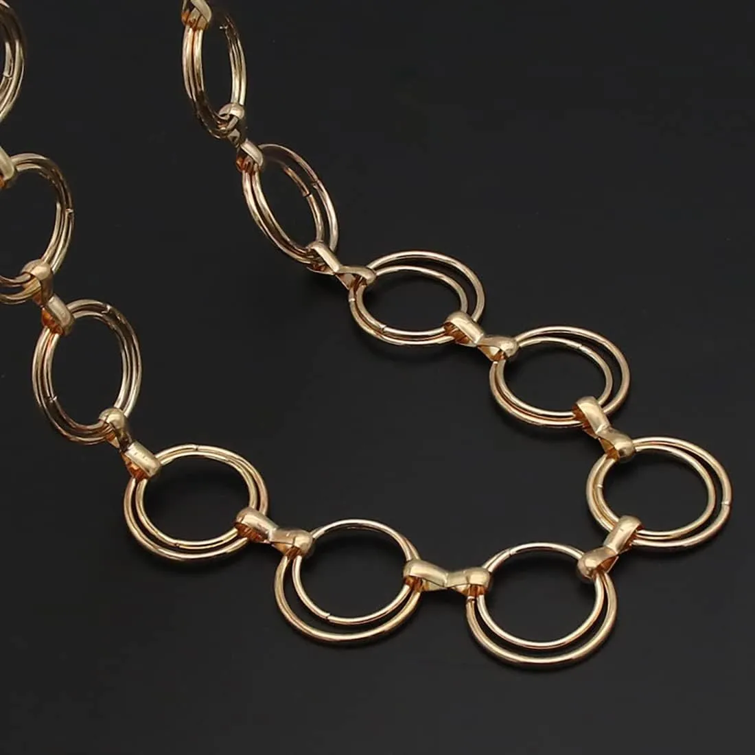 Women's Chain Belt Metal Waist Belt Chunky Belly Link Belt