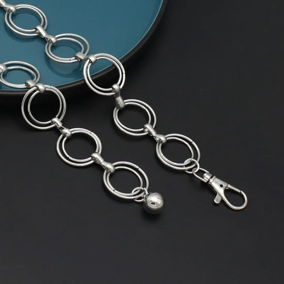 Women's Chain Belt Metal Waist Belt Chunky Belly Link Belt