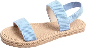 Women's Sandals Summer Cross Strap Slide Sandals Soft Comfort Walking Casual Sandals Arch Support Sandal