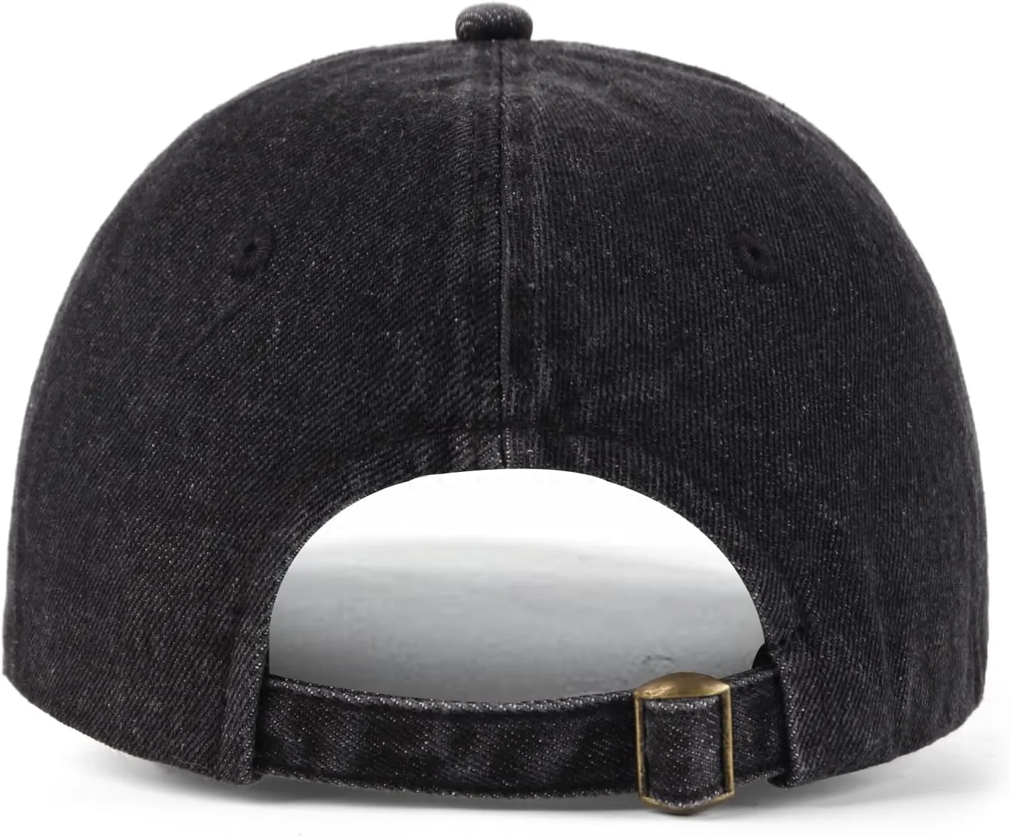 XXL Oversize Washed Denim Baseball Cap,Low Profile Jean Sports Cap for Big Heads 23.5"-25.5",Large Pigment Dyed Dad Hat