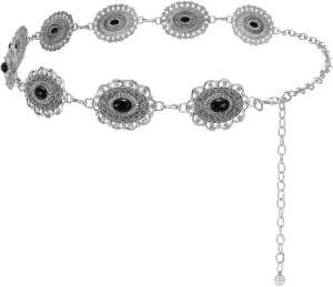 XZQTIVE Women Boho Chain Belts For Dresses Jeans Western Cowgirl Waist Links Belt Adjustable Metal Concho Belt