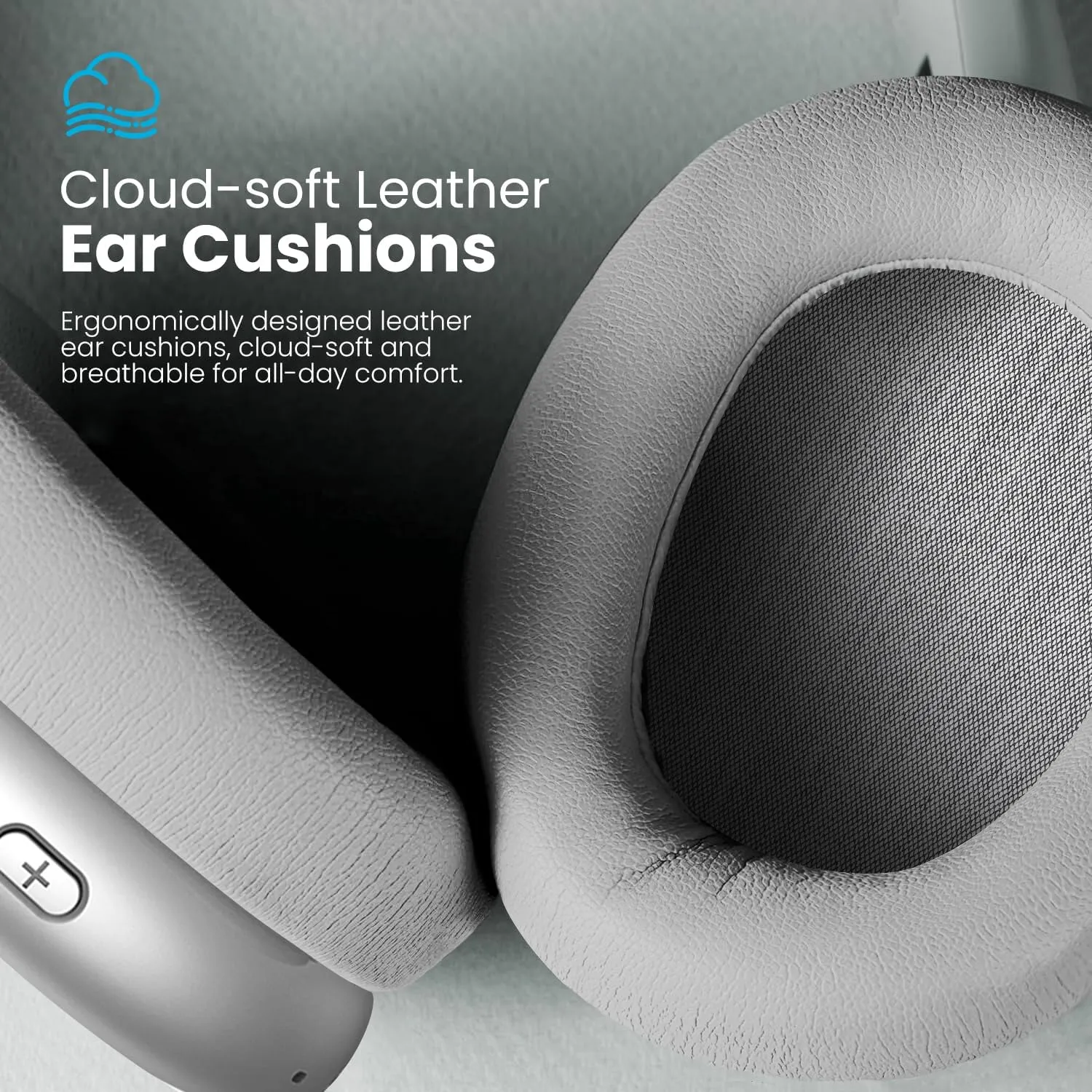 Y01 Wireless Over Ear Headphones, Noise Canceling Bluetooth 5.3 Headphones with Microphones,Hi-Res Audio,48H Playtime,Foldable,Breathable Soft Earpads for iOS/Android/Samsung/PC-Silver