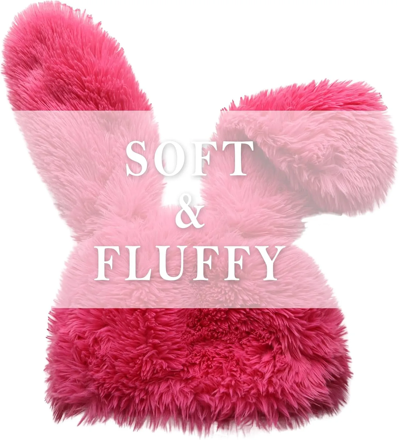Y2K Fuzzy Bunny Hat for Women Cute Plush Beanie with Bunny Ears Long Rabbit Ears Winter Hat