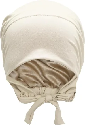 ZLYC Satin Lined Hijab Cap for Women Tie Back Hijab Undercap Inner Underscarf Hat