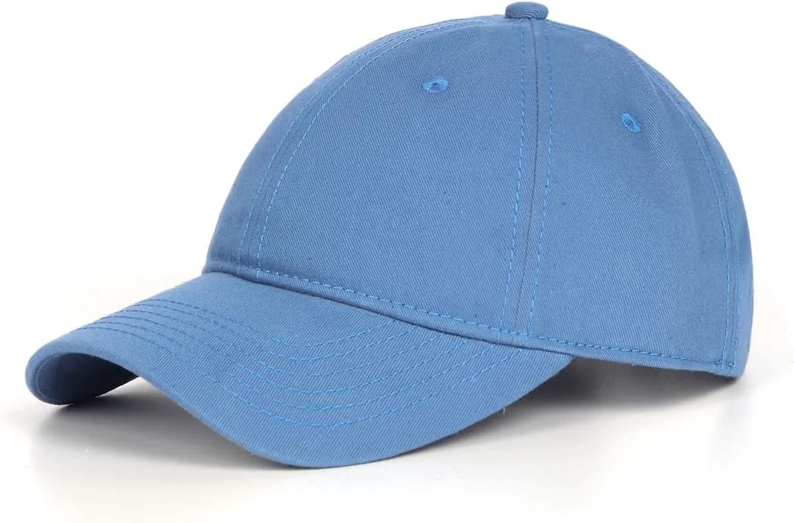 Zylioo Oversize XXL 100% Cotton Baseball Cap,Large Baseball Hat for Big Heads 23.5"-25.5",Adjustable Plain Dad Cap