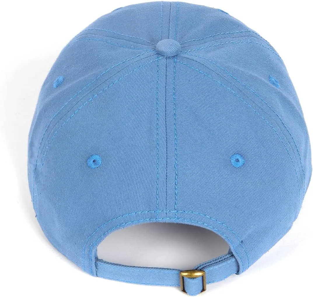 Zylioo Oversize XXL 100% Cotton Baseball Cap,Large Baseball Hat for Big Heads 23.5"-25.5",Adjustable Plain Dad Cap